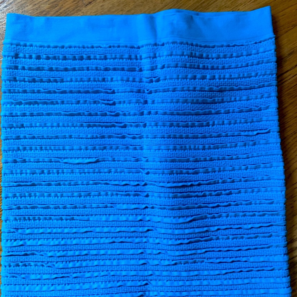 Bebe stretchy blue mini skirt